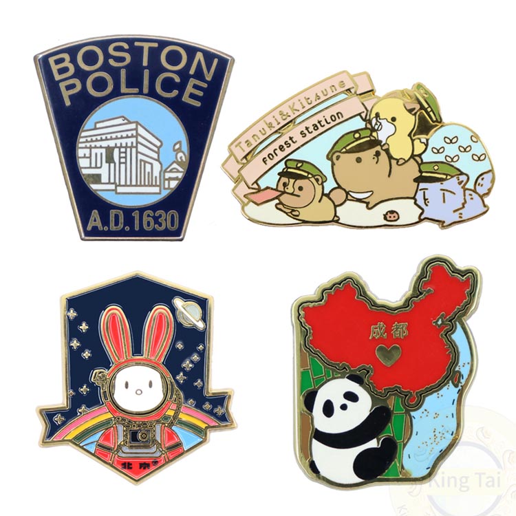 Custom Iron 2D Small Round Enamel Pins - China Metal Badge and Lapel Pin  price