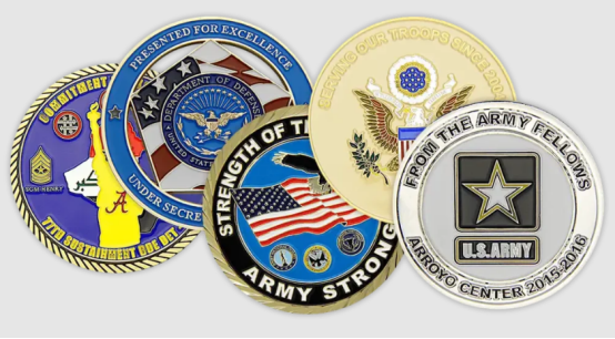 custom enamel coins