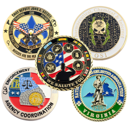 enamel challenge coins