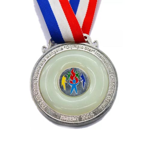 zinc alloy casting enamel soccer medals